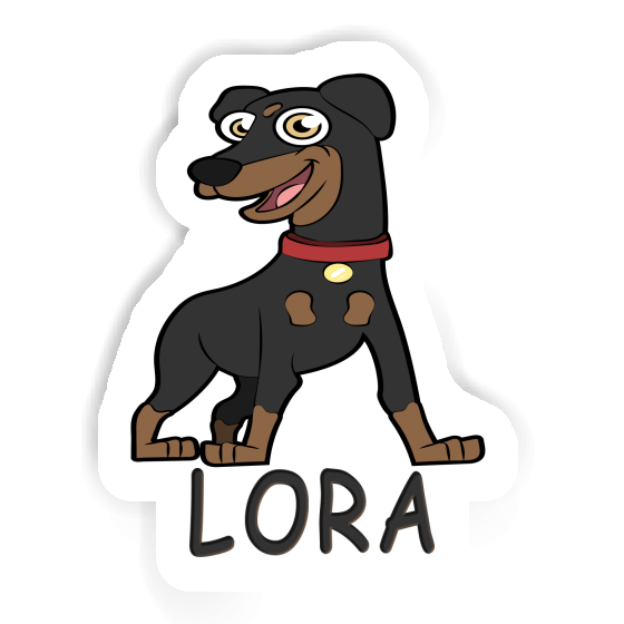 Sticker German Pinscher Lora Notebook Image