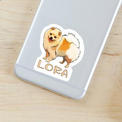 Sticker Lora German Spitz Notebook Image