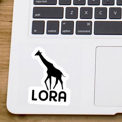 Sticker Lora Giraffe Laptop Image