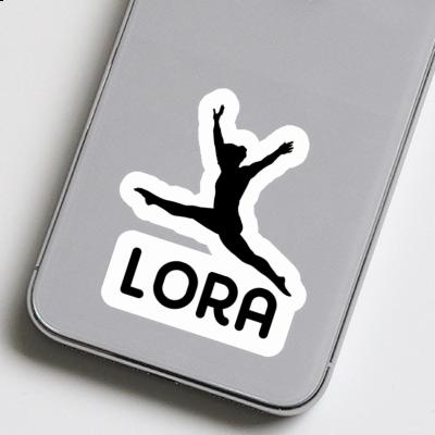 Gymnast Sticker Lora Laptop Image