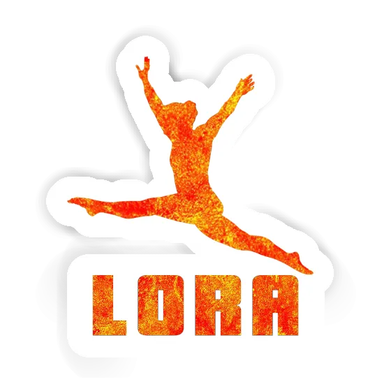 Sticker Lora Gymnast Laptop Image