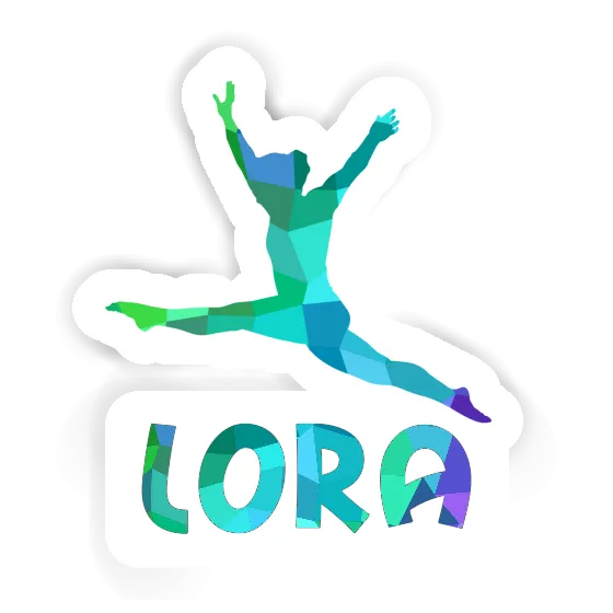 Sticker Lora Gymnast Laptop Image