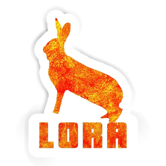 Autocollant Lora Lapin Laptop Image