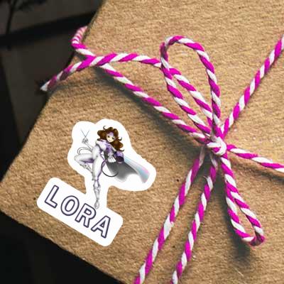 Lora Sticker Hairdresser Laptop Image