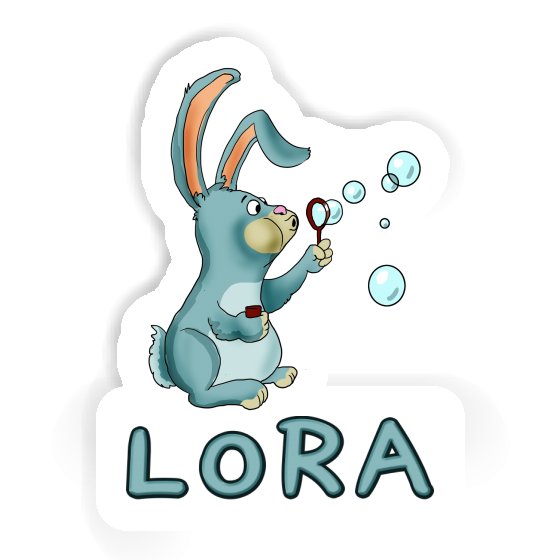 Sticker Soap Bubbles Rabbit Lora Gift package Image