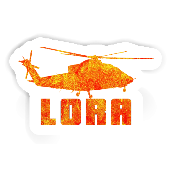 Lora Sticker Helicopter Image