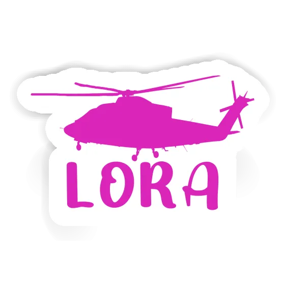 Lora Sticker Helicopter Image