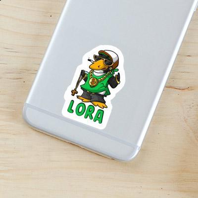 Hip-Hop Penguin Sticker Lora Laptop Image