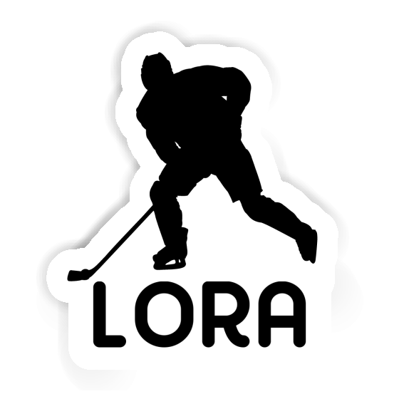 Sticker Lora Hockey Player Gift package Image