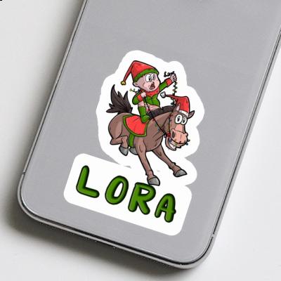 Sticker Lora Horse Notebook Image