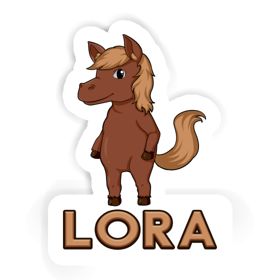 Lora Sticker Horse Laptop Image