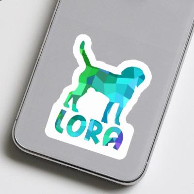 Chien Autocollant Lora Laptop Image