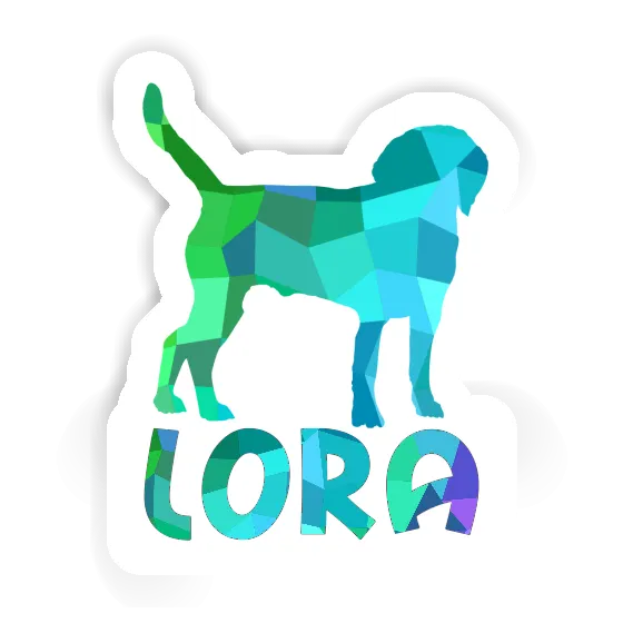 Aufkleber Lora Hund Gift package Image