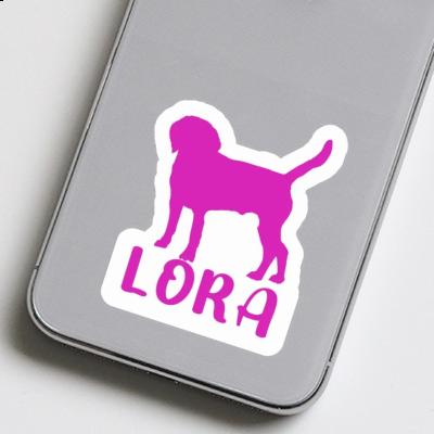 Lora Sticker Hund Laptop Image