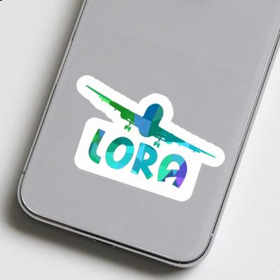 Airplane Sticker Lora Notebook Image