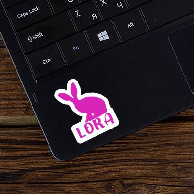 Autocollant Lapin Lora Laptop Image