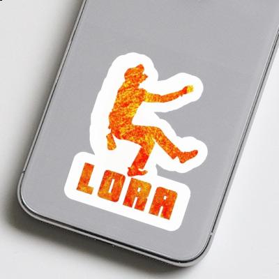 Lora Autocollant Grimpeur Laptop Image