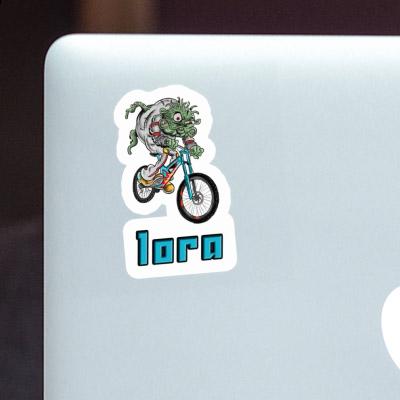 Downhill-Biker Sticker Lora Notebook Image