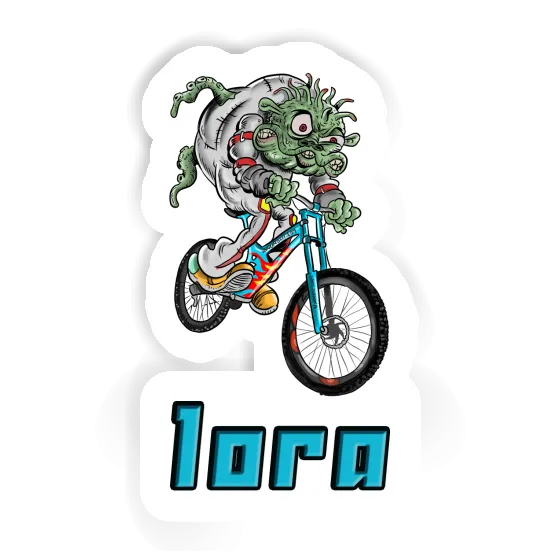 Sticker Biker Lora Laptop Image