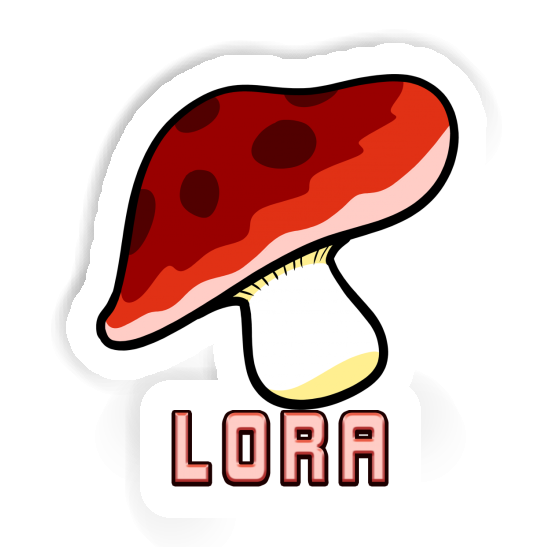 Toadstool Sticker Lora Notebook Image