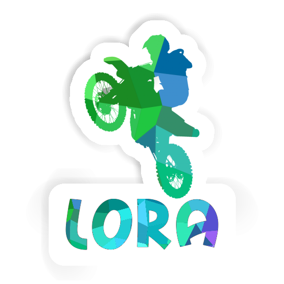 Sticker Lora Motocross-Fahrer Image