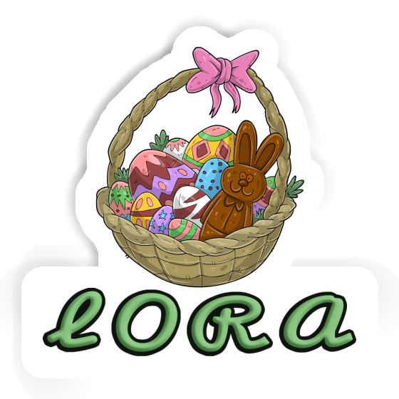 Sticker Easter basket Lora Laptop Image