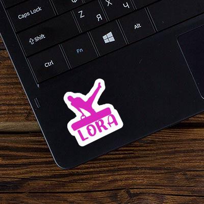 Lora Sticker Gymnast Notebook Image