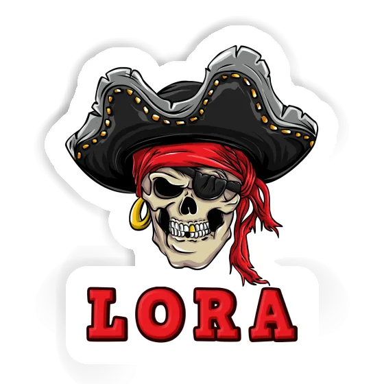 Lora Sticker Pirate-Skull Laptop Image