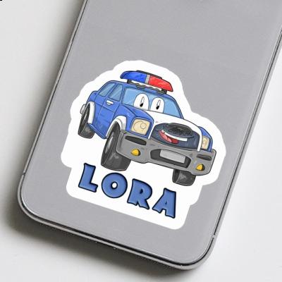 Voiture de police Autocollant Lora Notebook Image