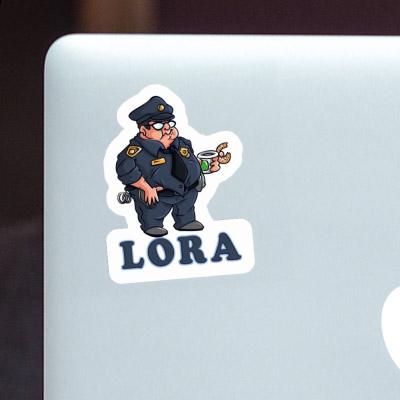 Lora Aufkleber Polizist Gift package Image