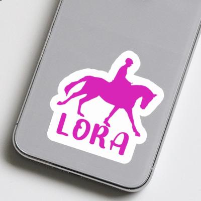 Horse Rider Sticker Lora Notebook Image