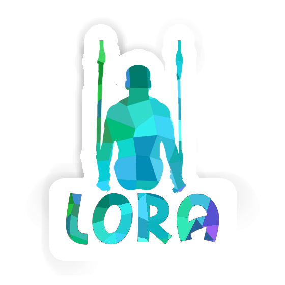 Lora Sticker Ring gymnast Laptop Image