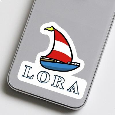 Sticker Segelboot Lora Gift package Image