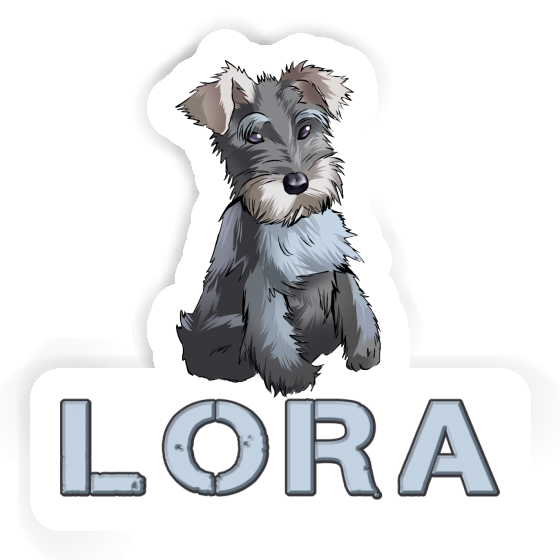 Schnauzer Sticker Lora Notebook Image