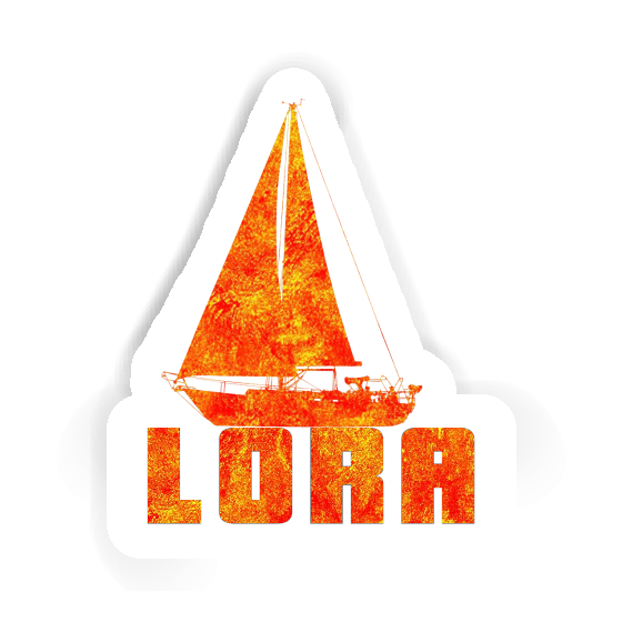 Sailboat Sticker Lora Notebook Image