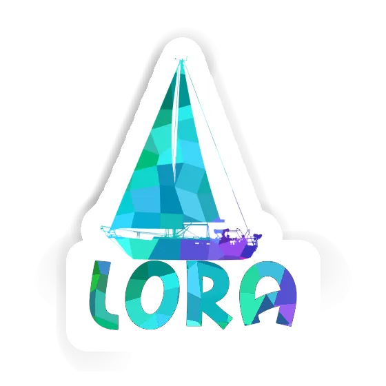 Lora Sticker Segelboot Notebook Image