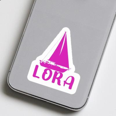 Sticker Sailboat Lora Laptop Image