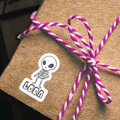 Lora Sticker Skeleton Gift package Image