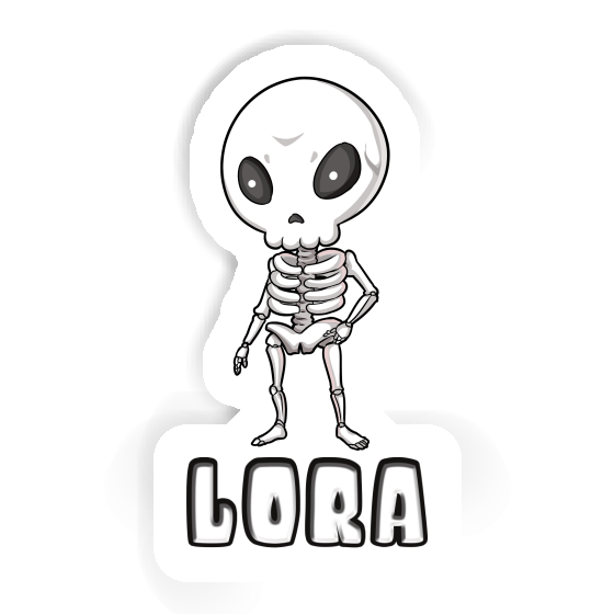 Lora Sticker Skeleton Gift package Image