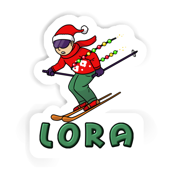 Lora Sticker Skier Gift package Image