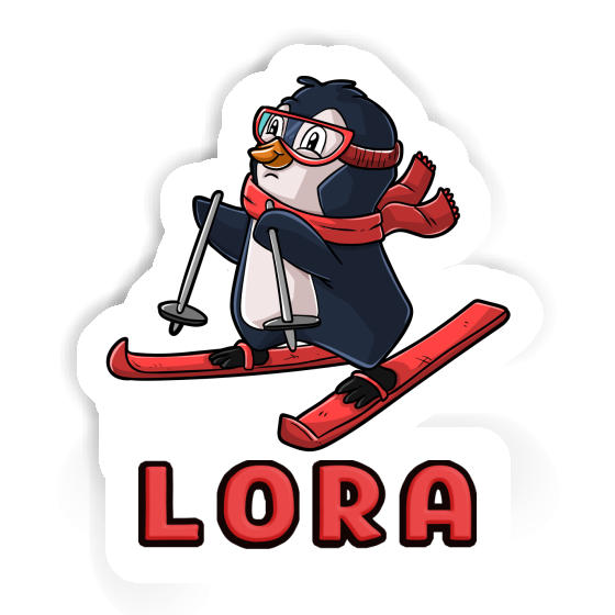 Sticker Lora Skier Gift package Image