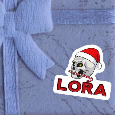 Lora Aufkleber Weihnachtstotenkopf Notebook Image