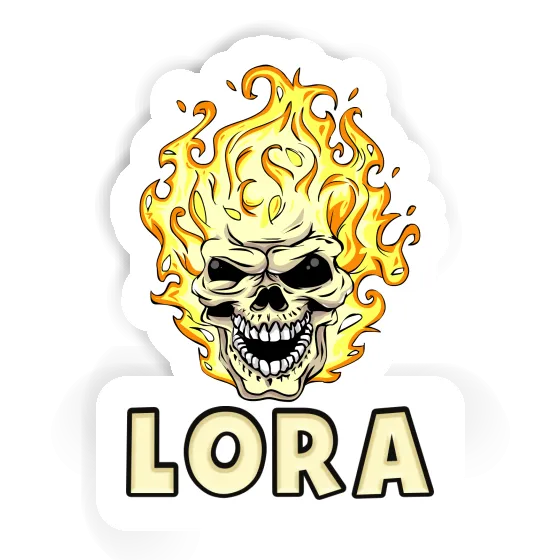 Lora Sticker Skull Gift package Image