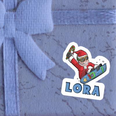 Snowboarder Sticker Lora Image