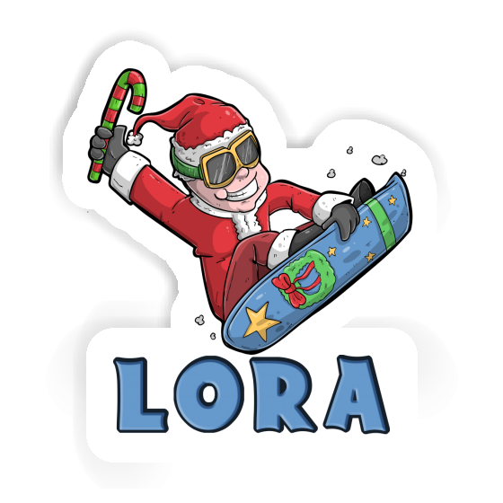 Snowboarder Sticker Lora Gift package Image