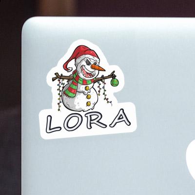 Lora Autocollant Bonhomme de neige Gift package Image