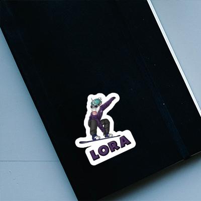 Snowboarder Sticker Lora Gift package Image