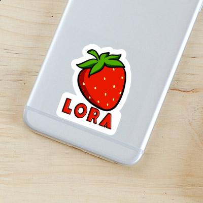 Sticker Lora Erdbeere Notebook Image