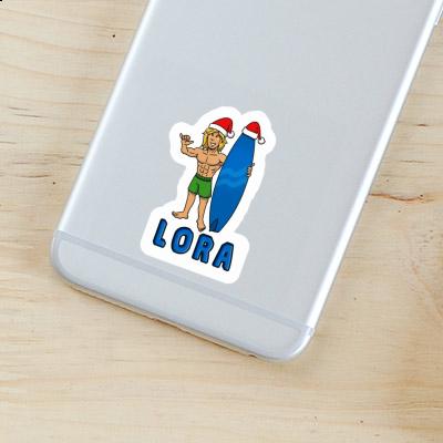 Sticker Lora Christmas Surfer Gift package Image