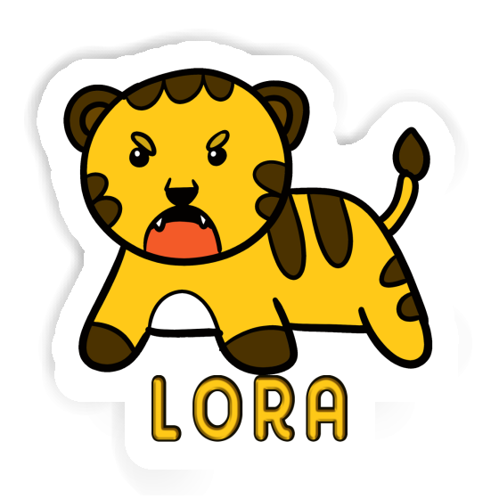 Sticker Lora Tiger Notebook Image